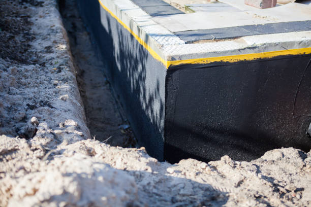Residential Wet Basement Repair installation at a Hutchinson, KS home by SJ Waterproofing Pros